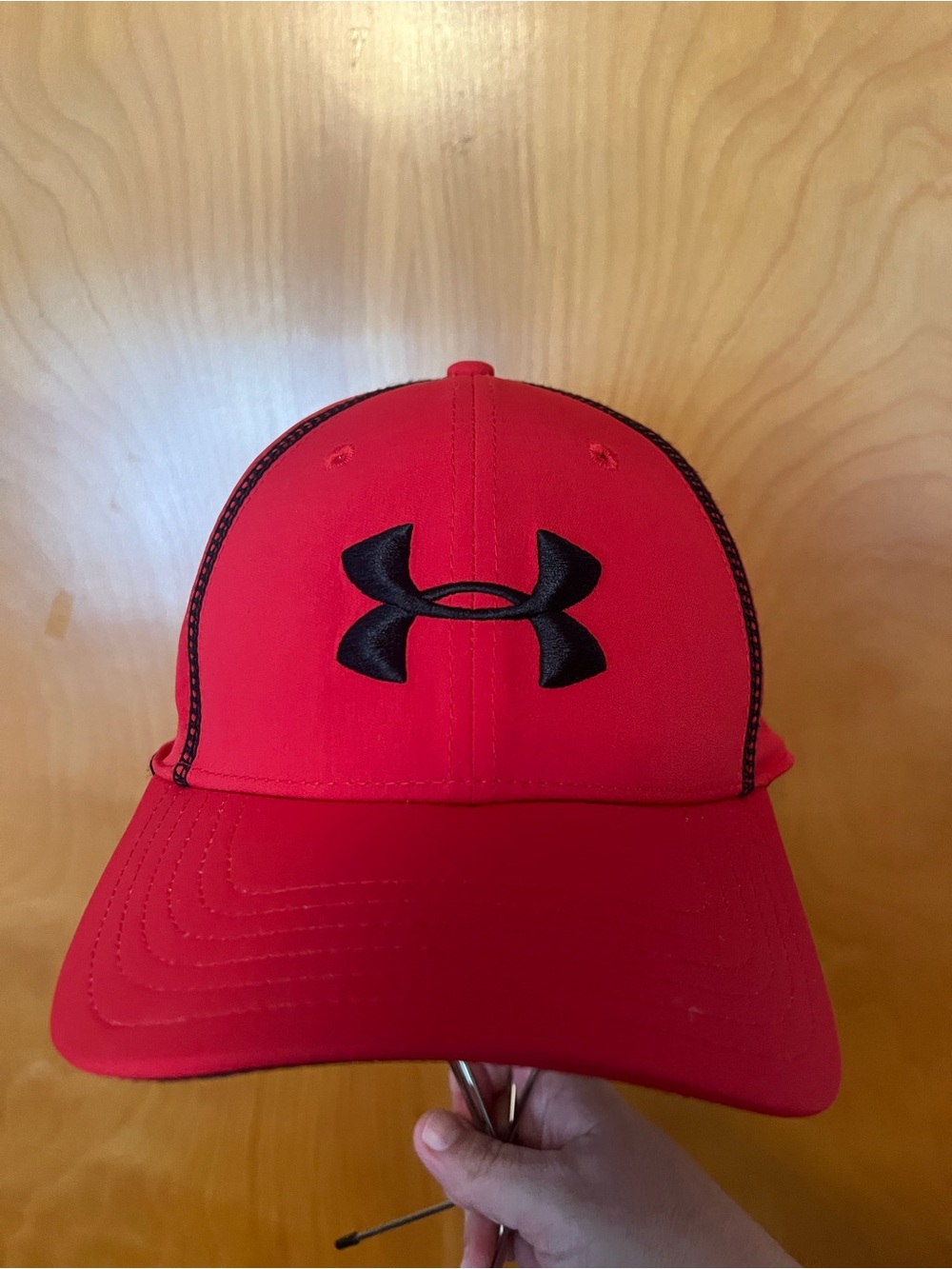 Under Armour Red Cap with Black Logo